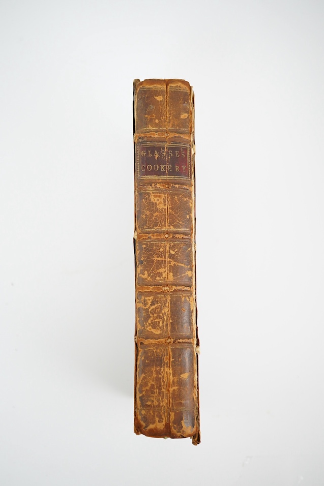(Glasse, Hannah) The Art of Cookery, made Plain and Easy ... By a Lady. new edition. contemp. calf (distressed), panelled spine with red label, 1770